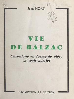 cover image of Vie de Balzac